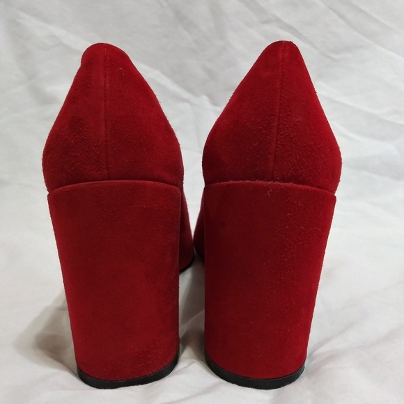 Salvatore Ferragamo Red Suede pumps size 5.5B - Picture 2 of 5